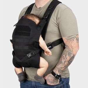 Black Tactical Baby Gear carrier